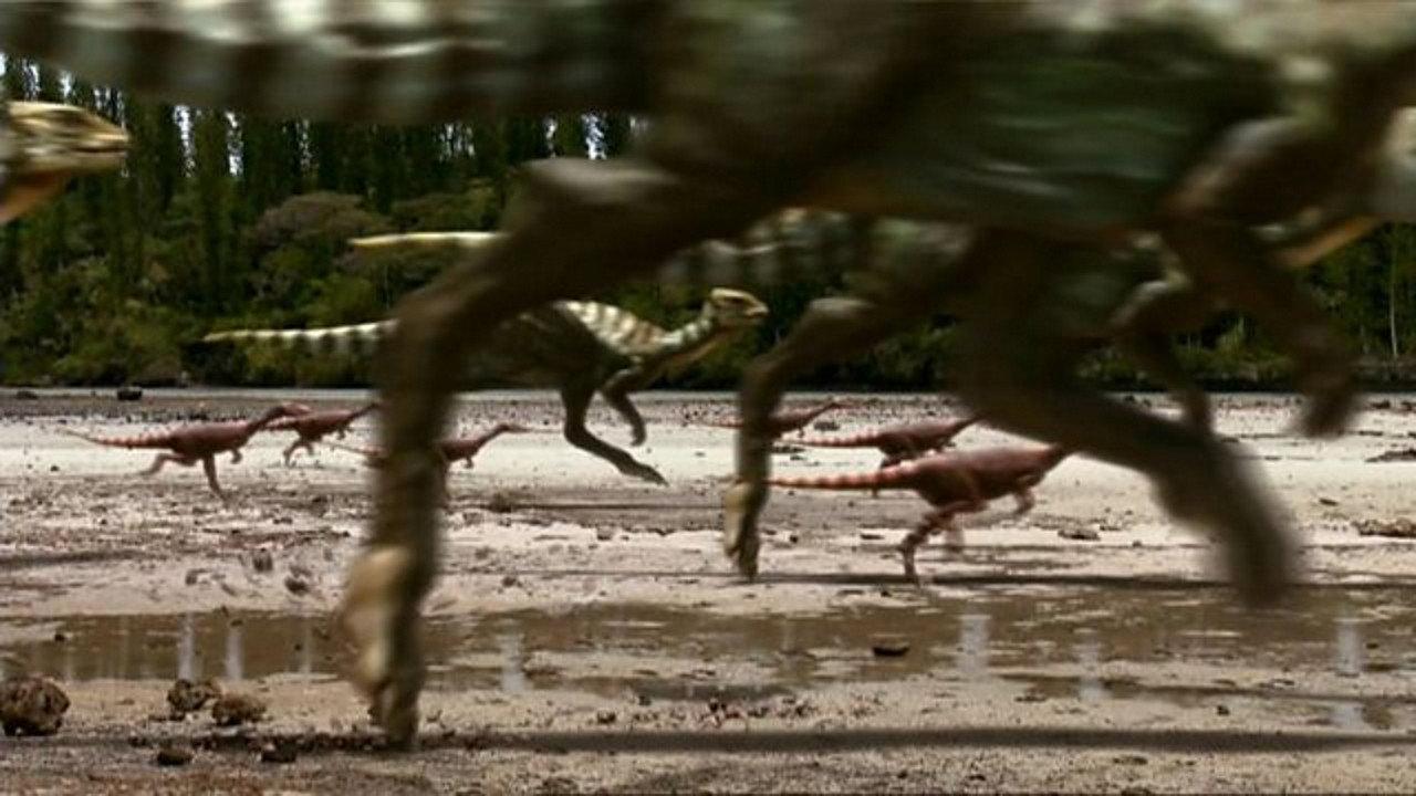 Dino Stampede movie scene