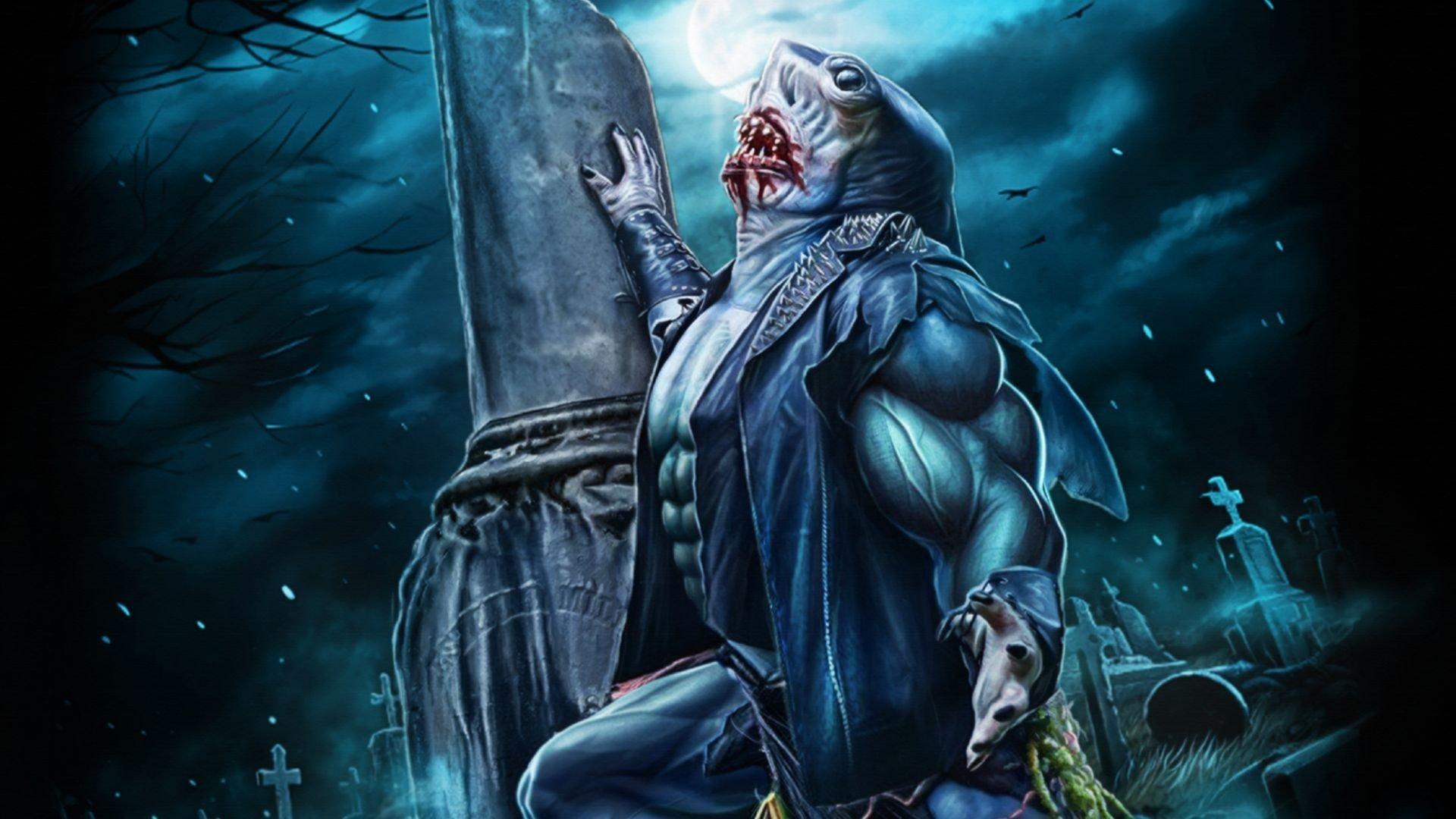 Graveyard Shark 2024 movie scene