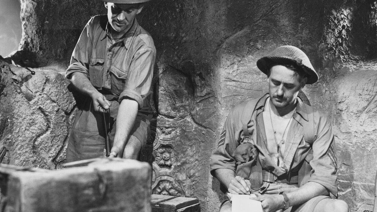 Nine Men 1943 movie scene