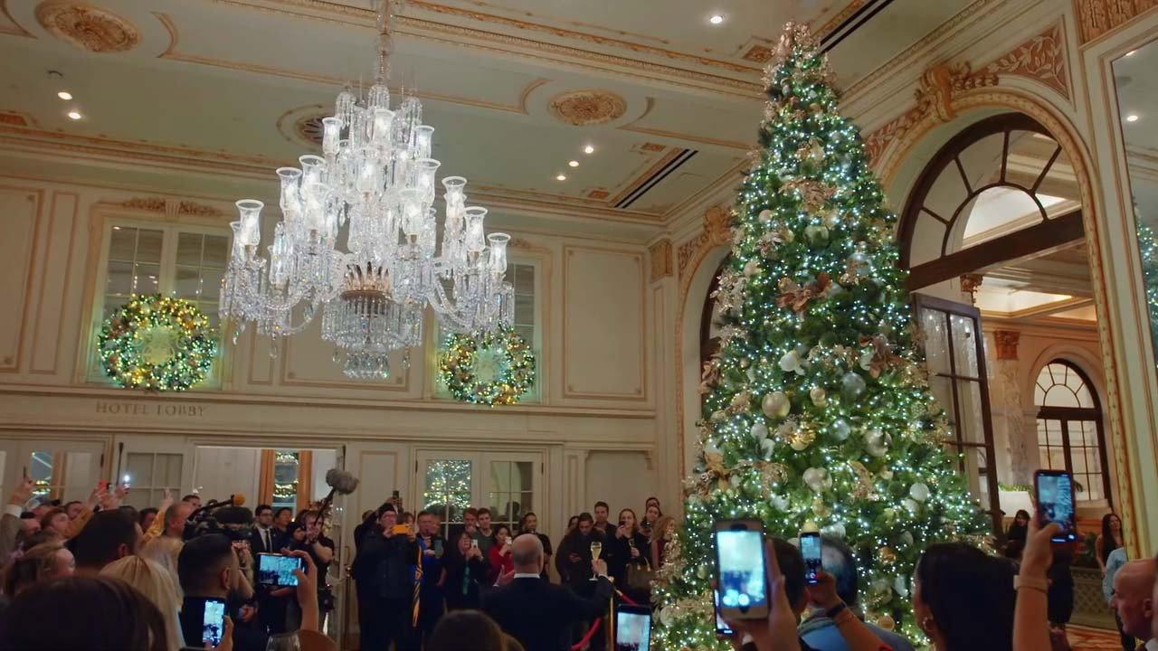 Christmas in New York: Inside the Plaza 2020 movie scene