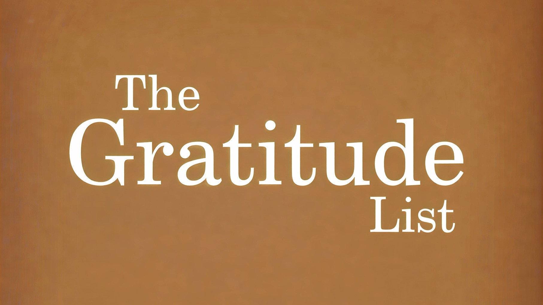 The Gratitude List 2026 movie scene