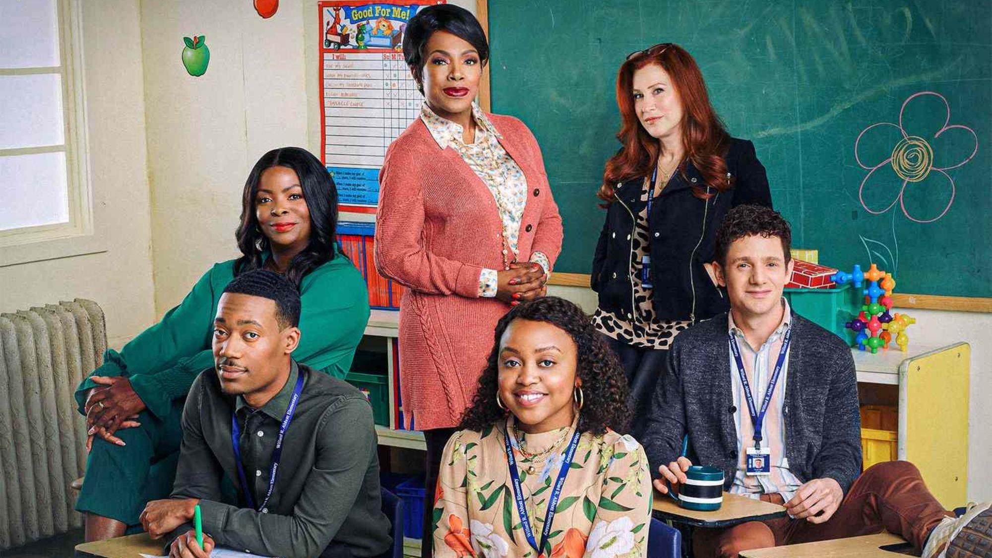 Oprah and Quinta Brunson Abbott Elementary 2022 movie scene