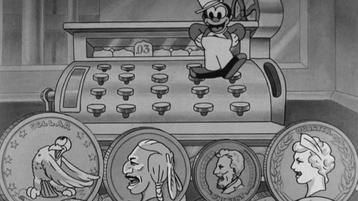 We're in the Money 1933 movie scene