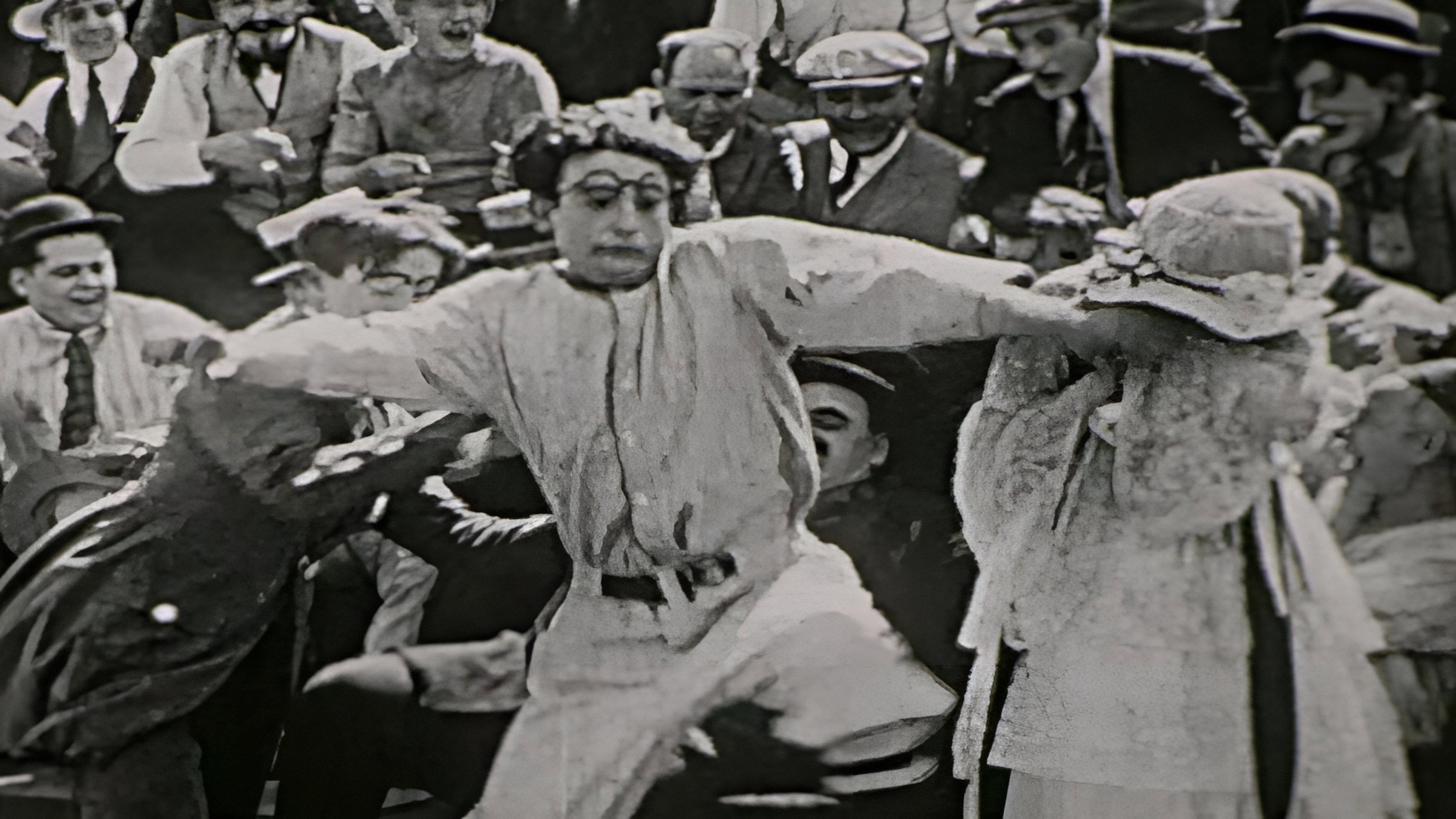 Over the Fence 1917 movie scene