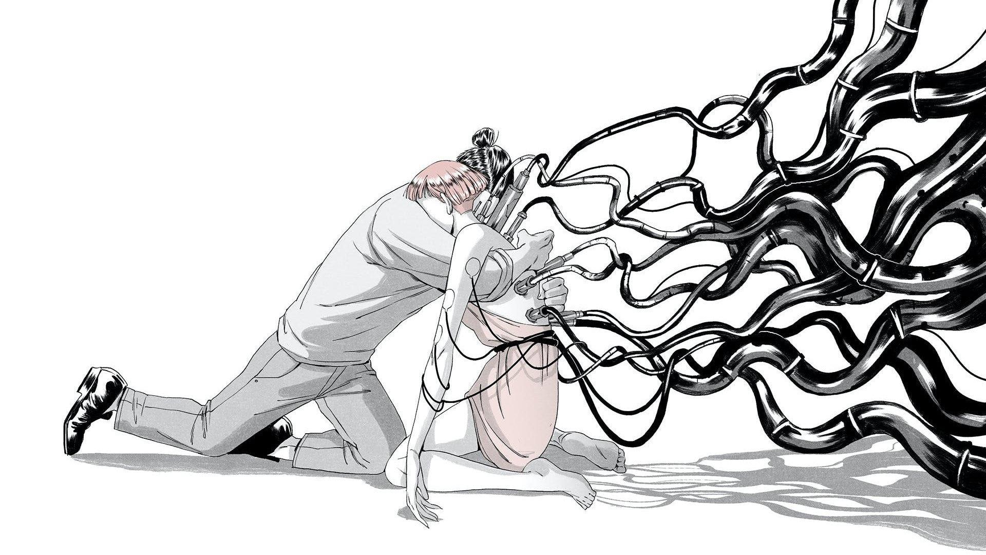 Pale Pink  movie scene