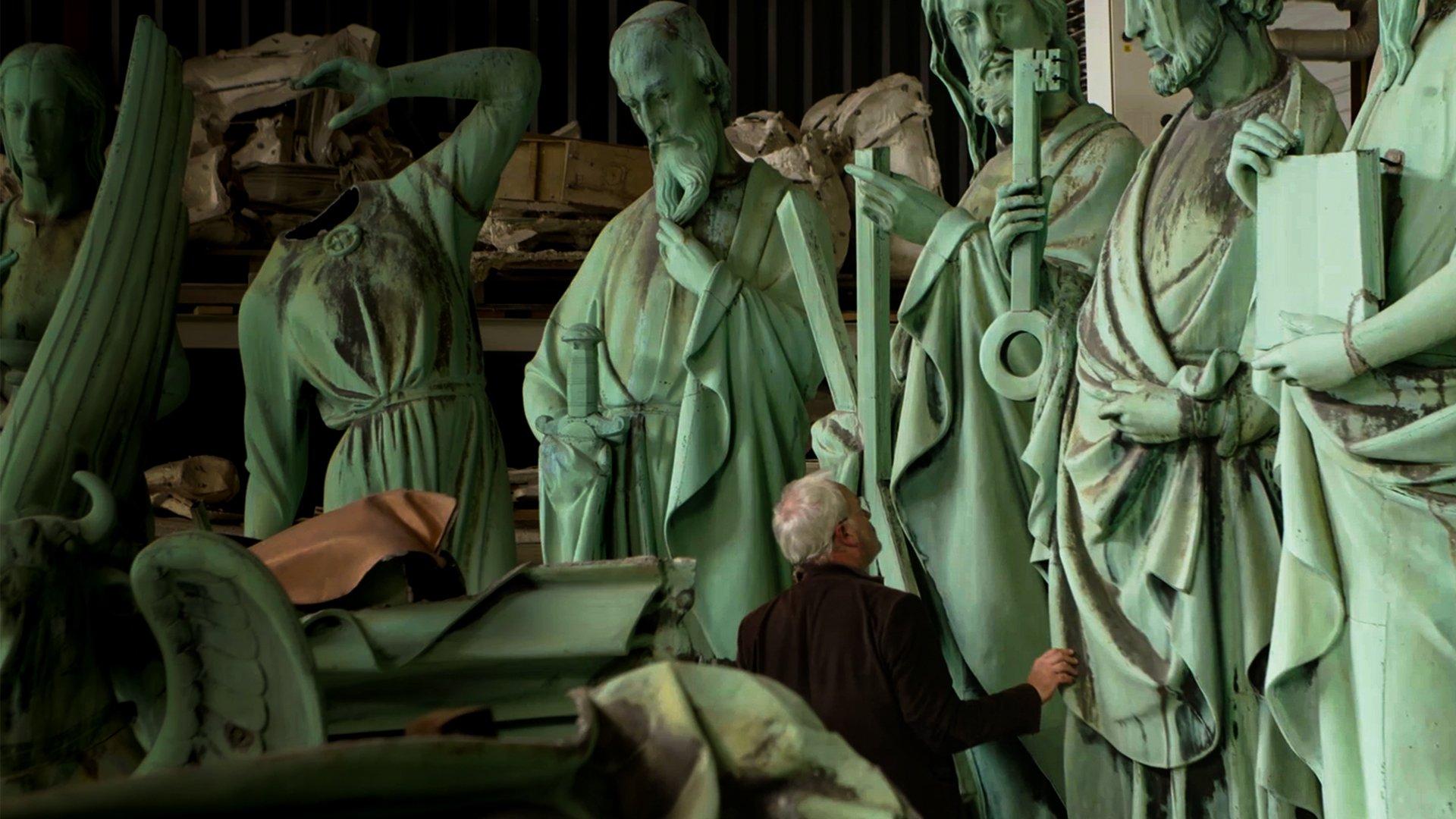 Saving Notre Dame 2020 movie scene