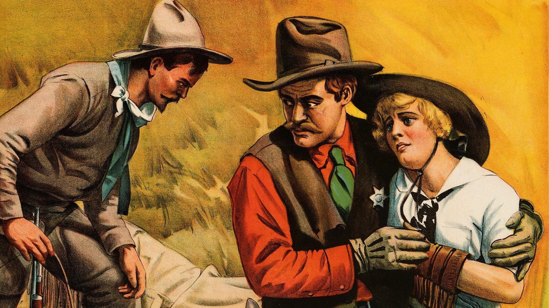 The Heart of the Sheriff 1915 movie scene
