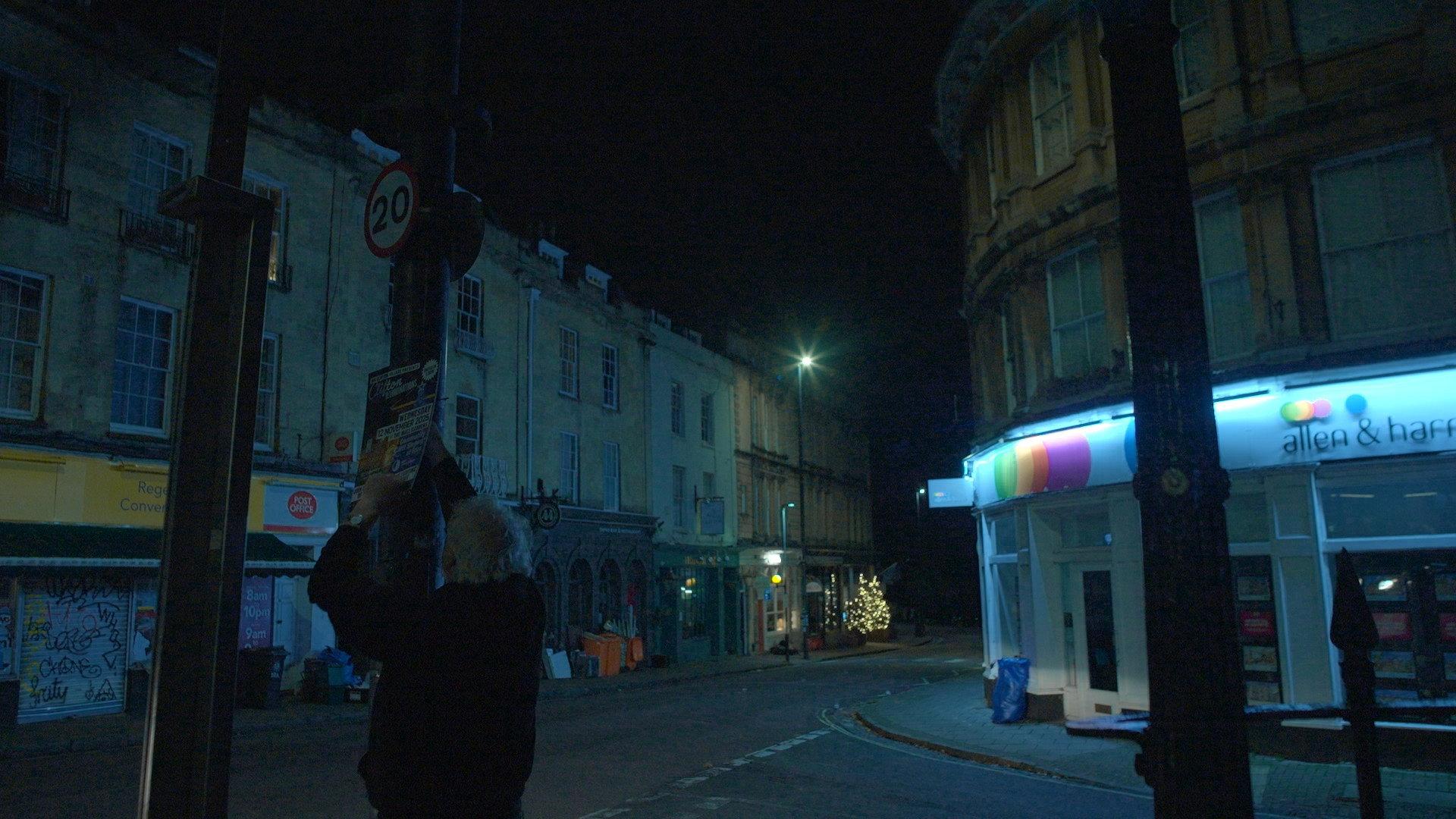 Corner at Night 2025 movie scene