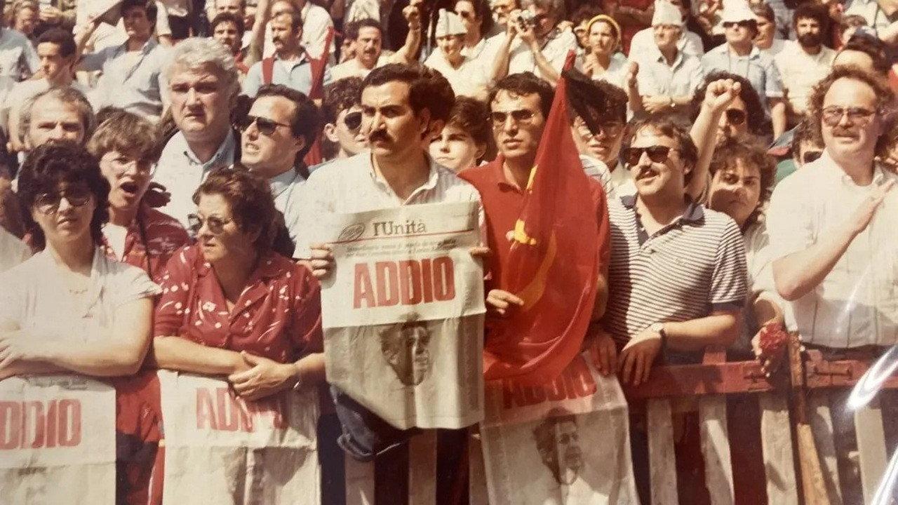 Farewell to Enrico Berlinguer 1984 movie scene