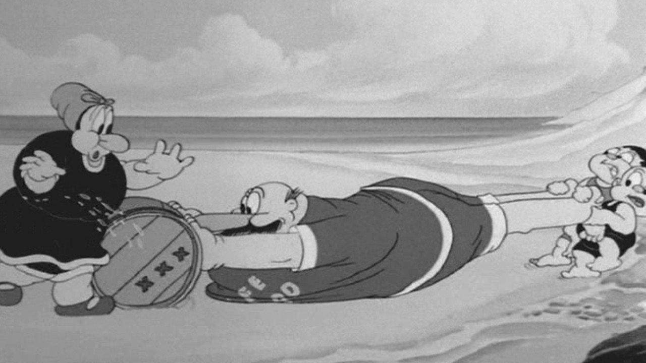 A Day at the Beach 1938 movie scene