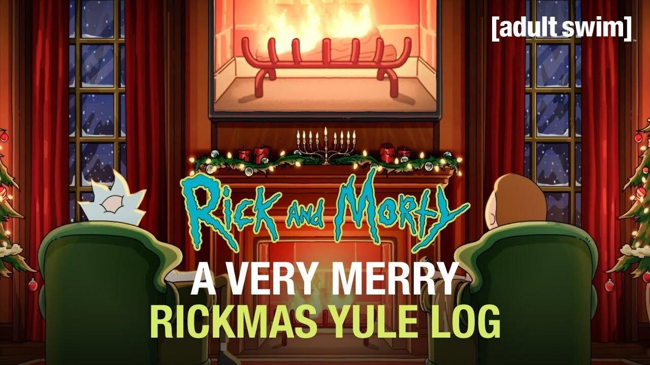 A Very Merry Rickmas Yule Log 2021 movie scene