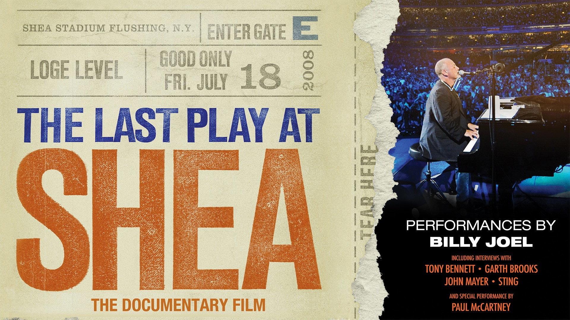 Billy Joel - The Last Play at Shea 2010 movie scene