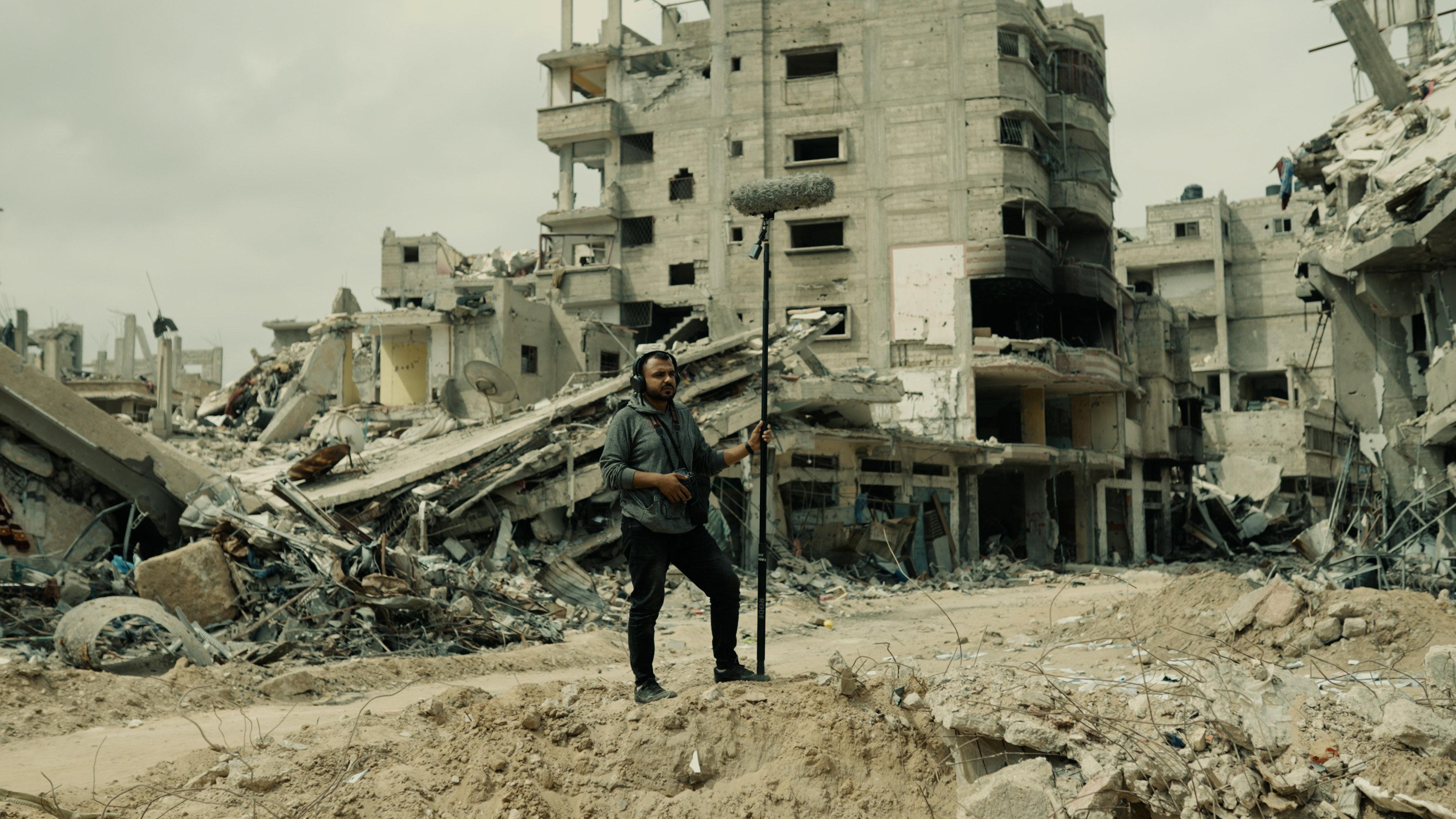 Gaza Sound Man 2024 movie scene