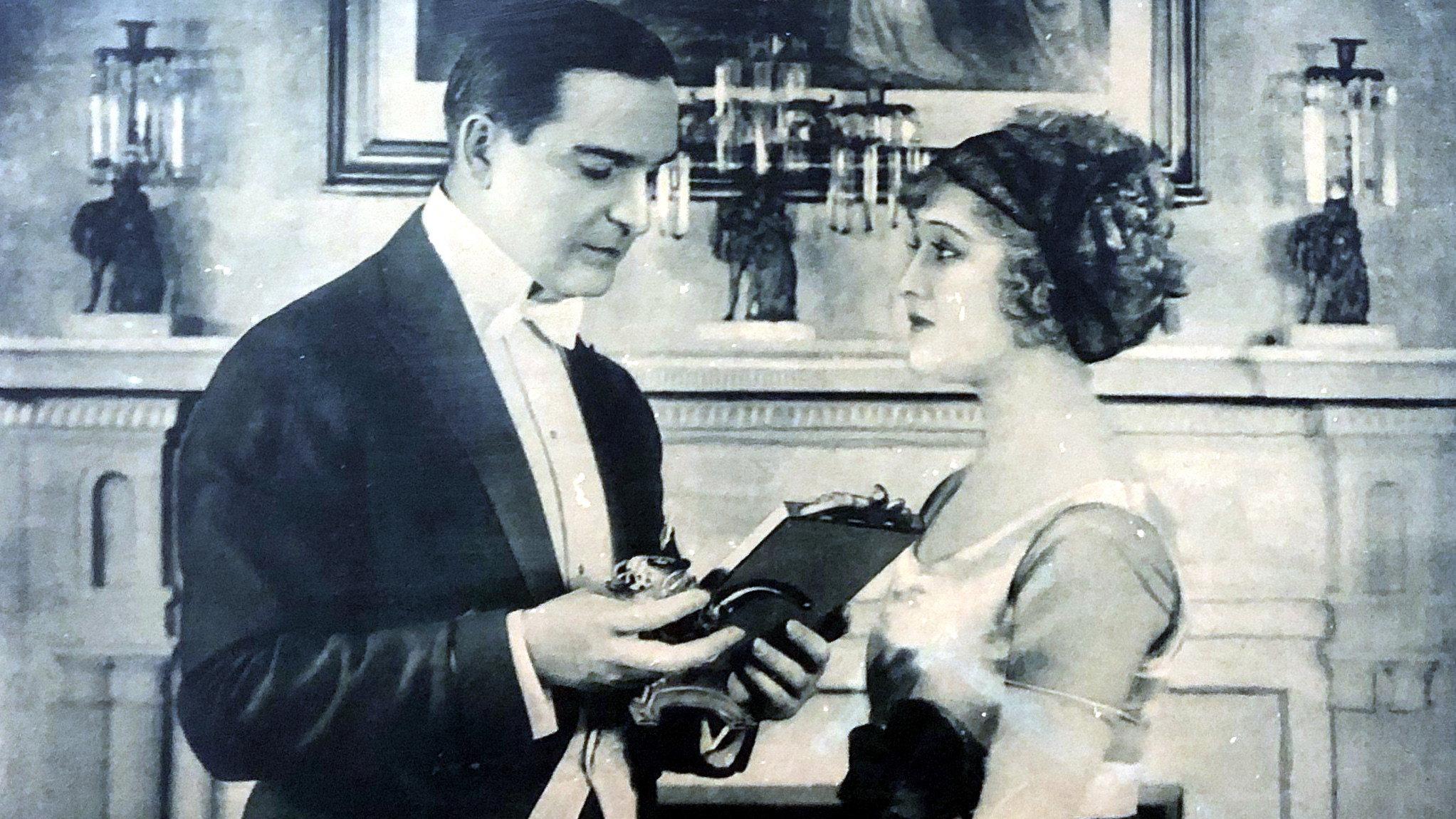 The Girl in His House 1918 movie scene