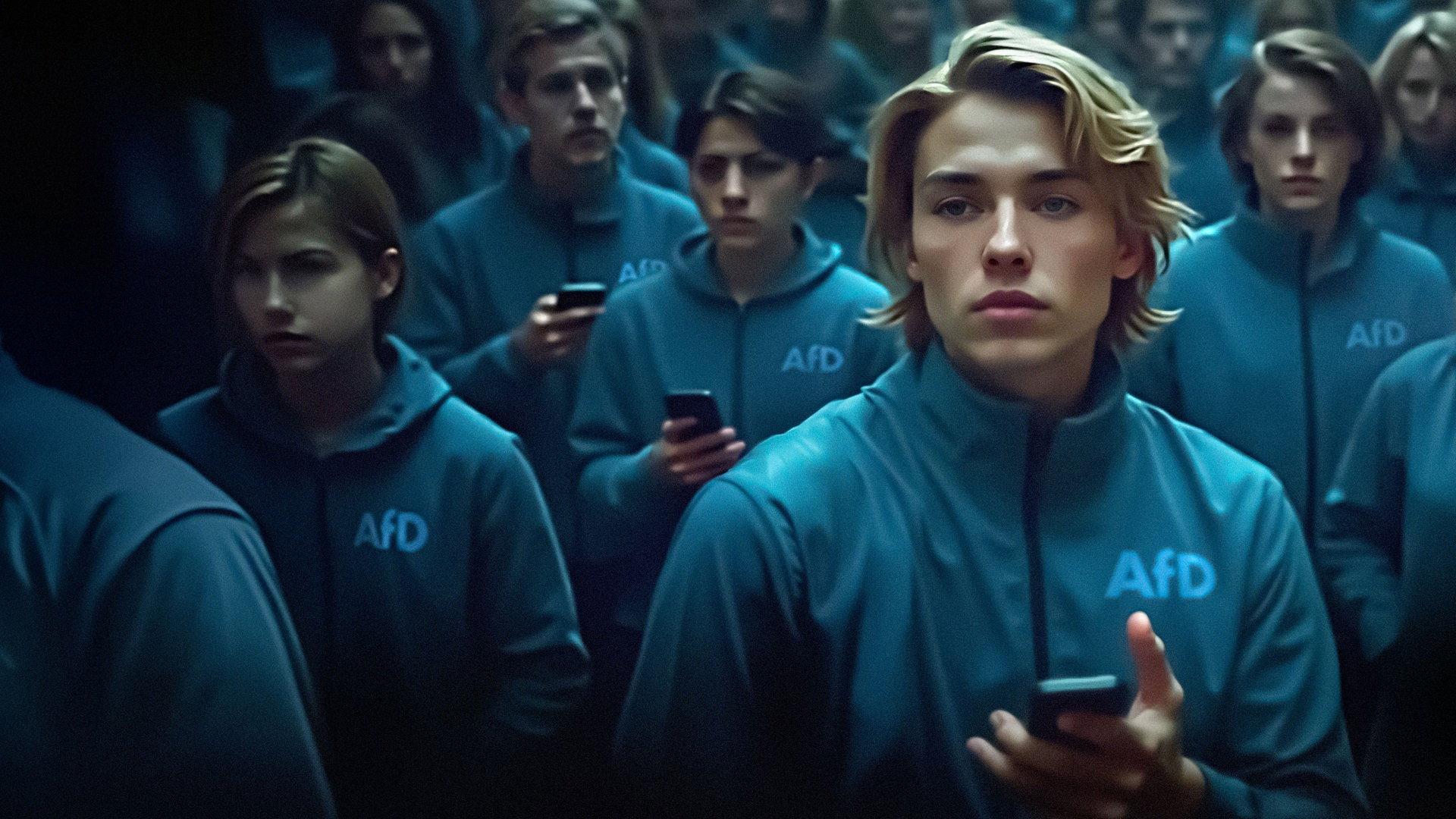 The TikTok-Army of the AfD 2025 movie scene