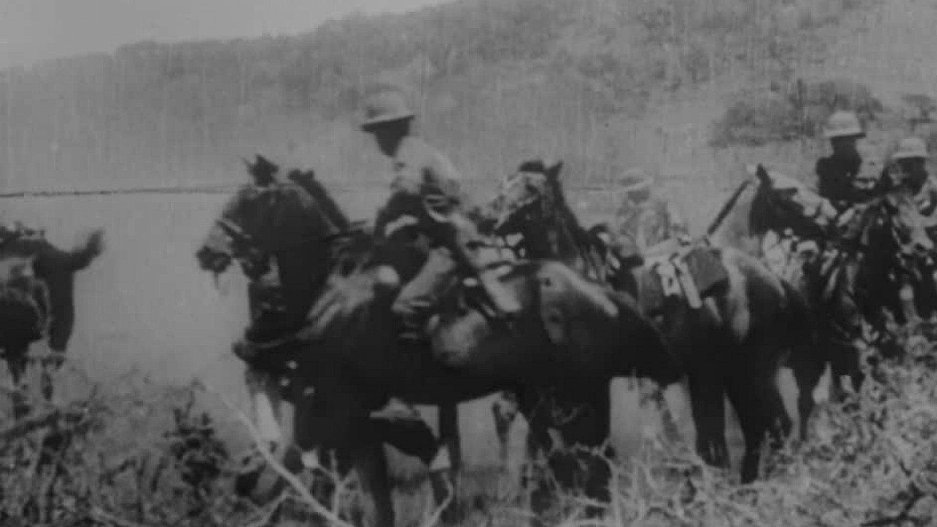 A Skirmish with the Boers Near Kimberley by a Troop of Cavalry Scouts 1900 movie scene