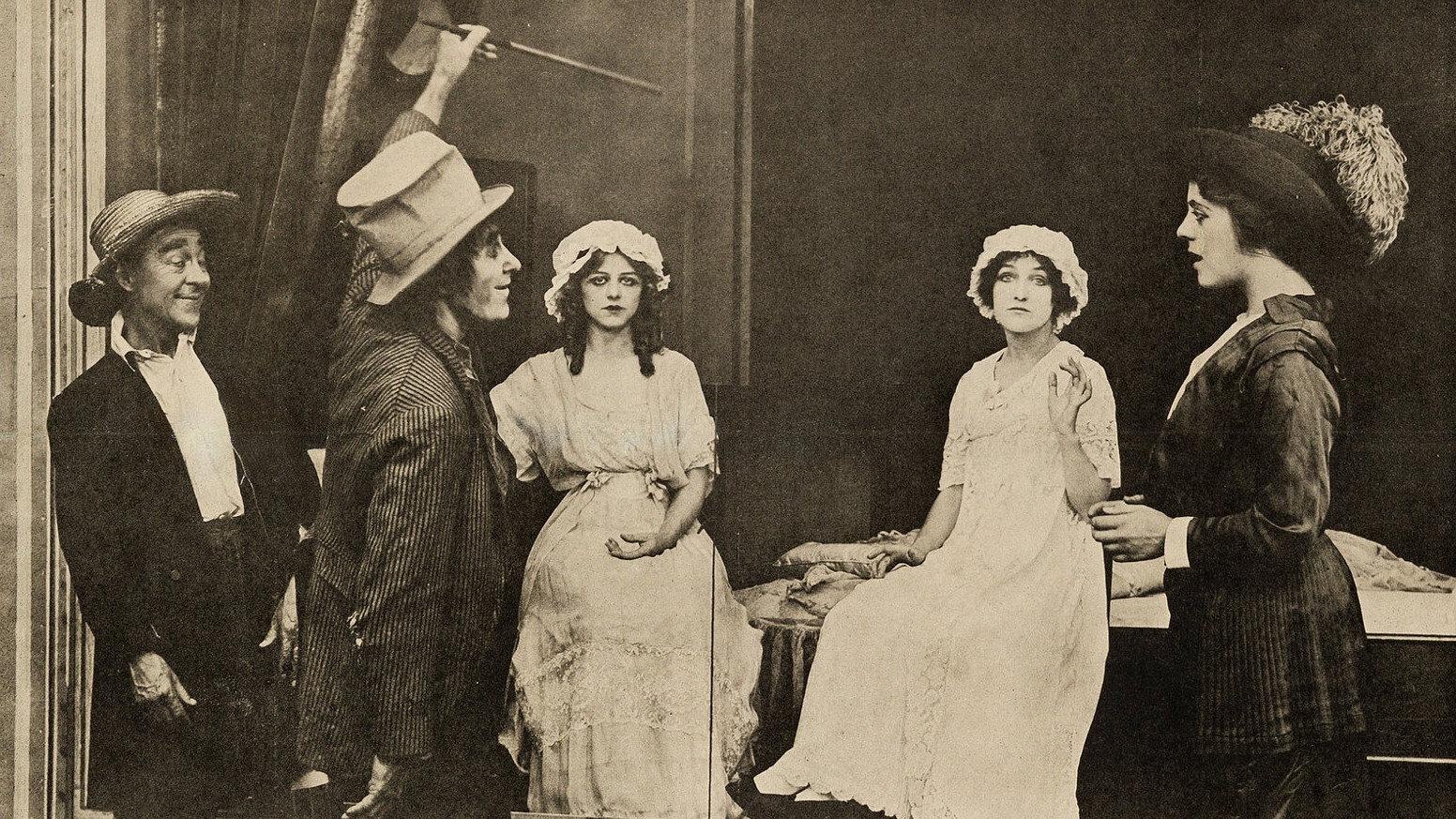 A Short Life and a Merry One 1913 movie scene
