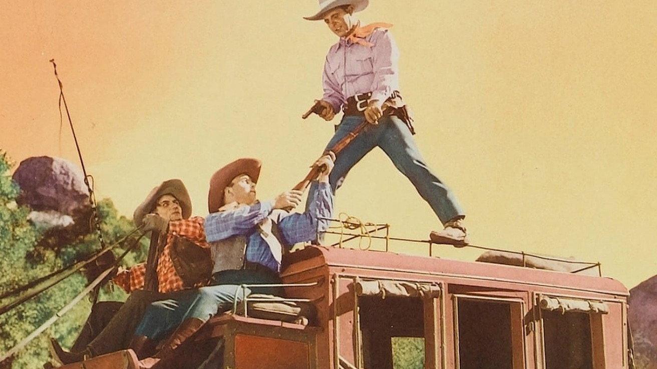 West of Pinto Basin 1940 movie scene