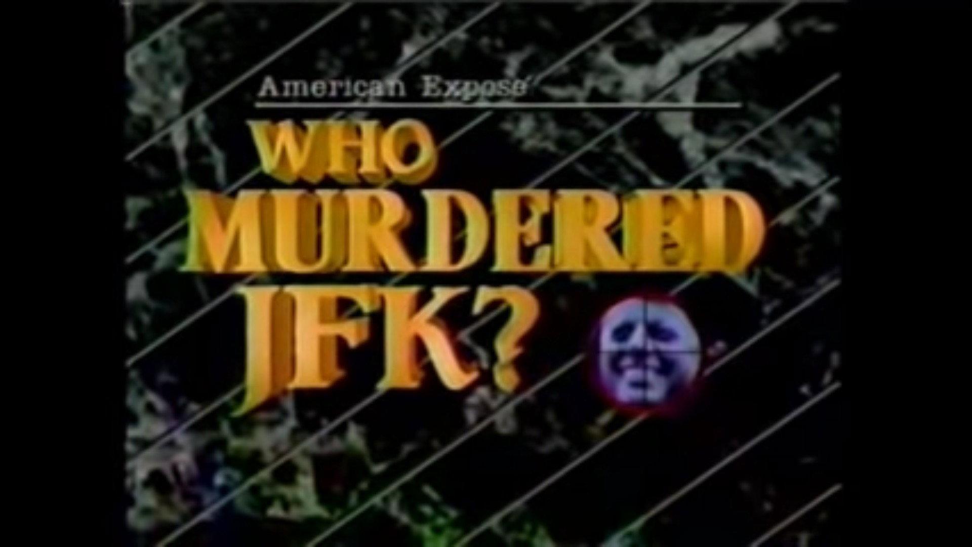 American Expose: Who Murdered JFK? 1988 movie scene