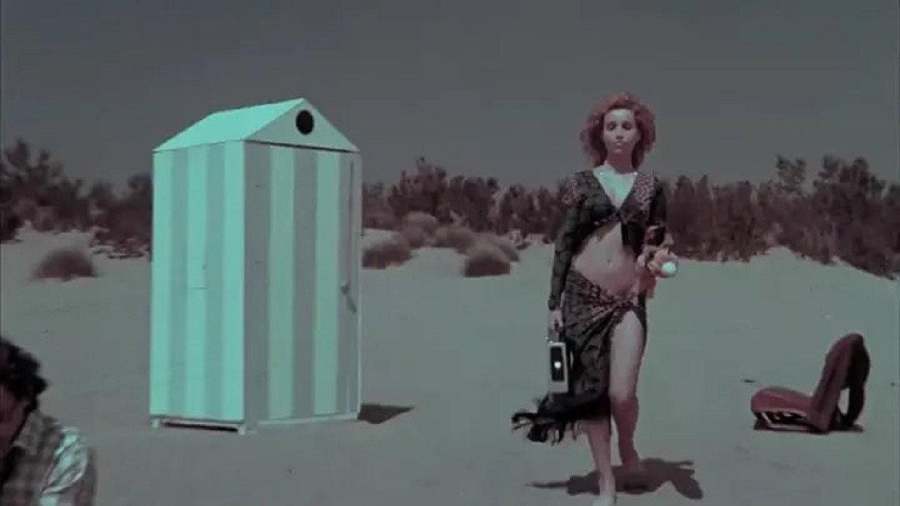 The Beach Hut 1973 movie scene