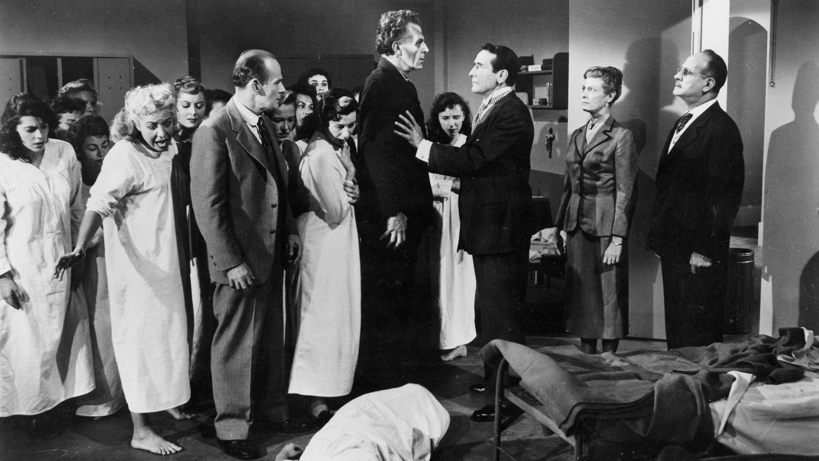 The Man Who Turned to Stone 1957 movie scene