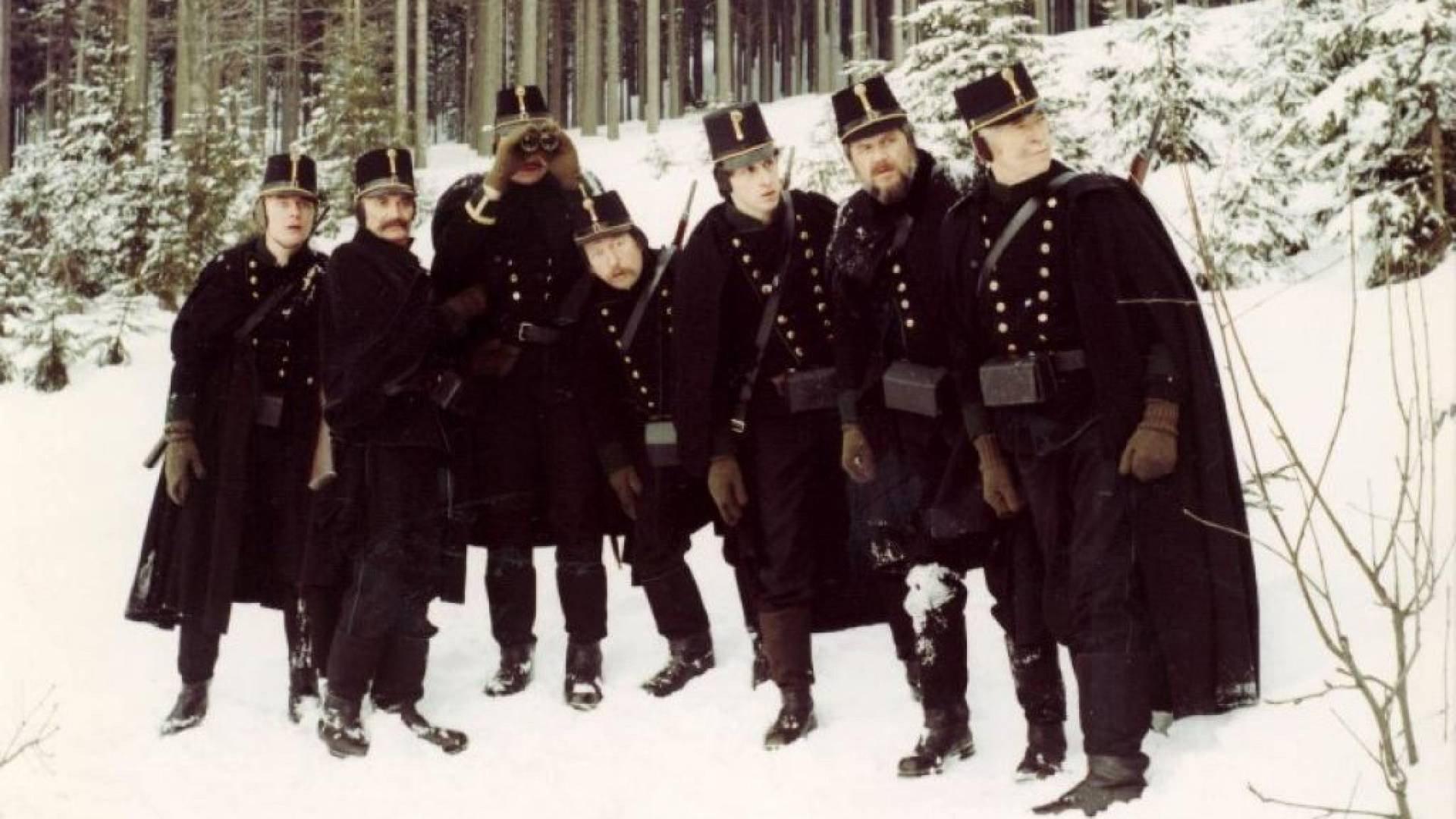 The Krakonos and the Skiers 1981 movie scene