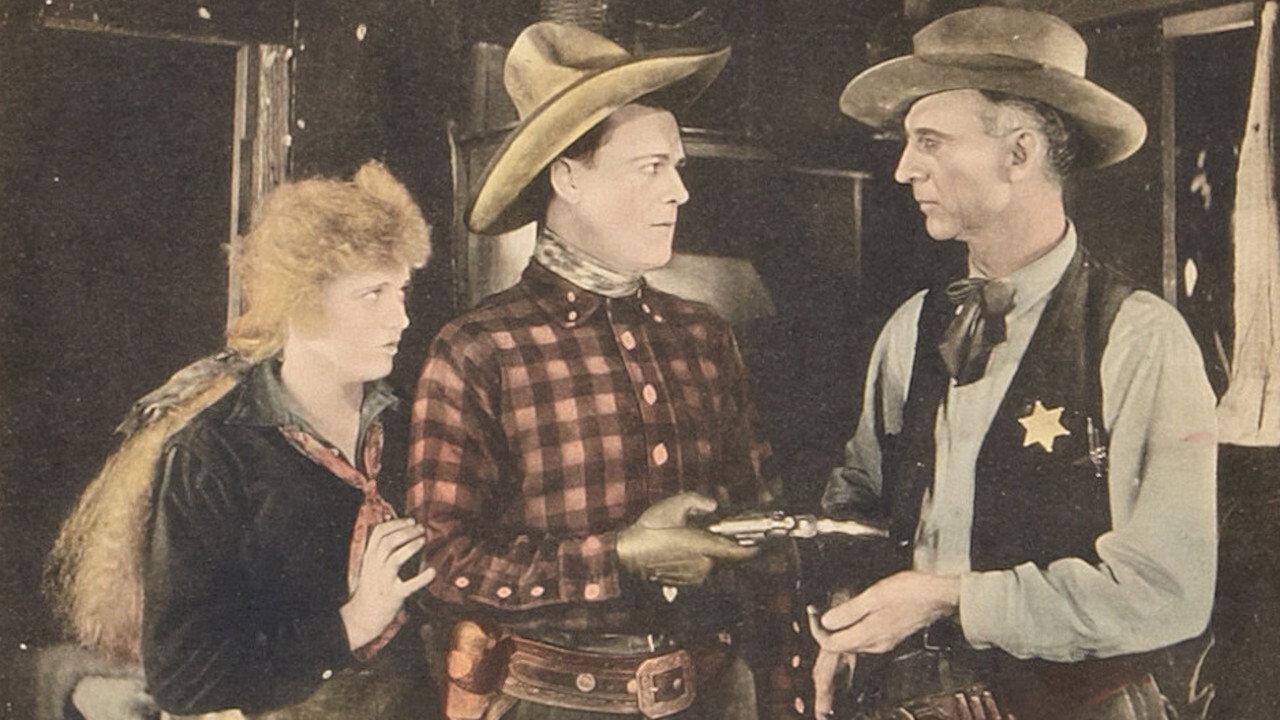Crossing Trails 1921 movie scene