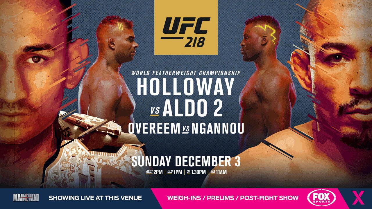 UFC 218: Holloway vs. Aldo 2 2017 movie scene