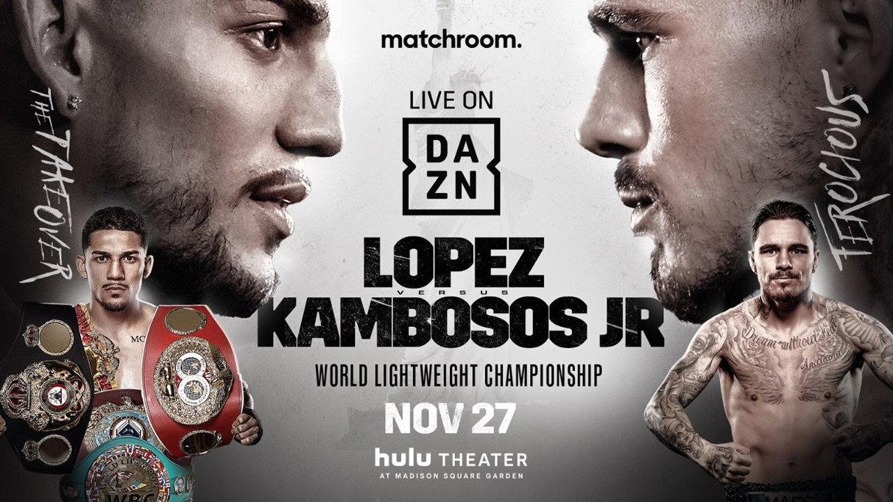Teofimo Lopez vs. George Kambosos Jr 2021 movie scene