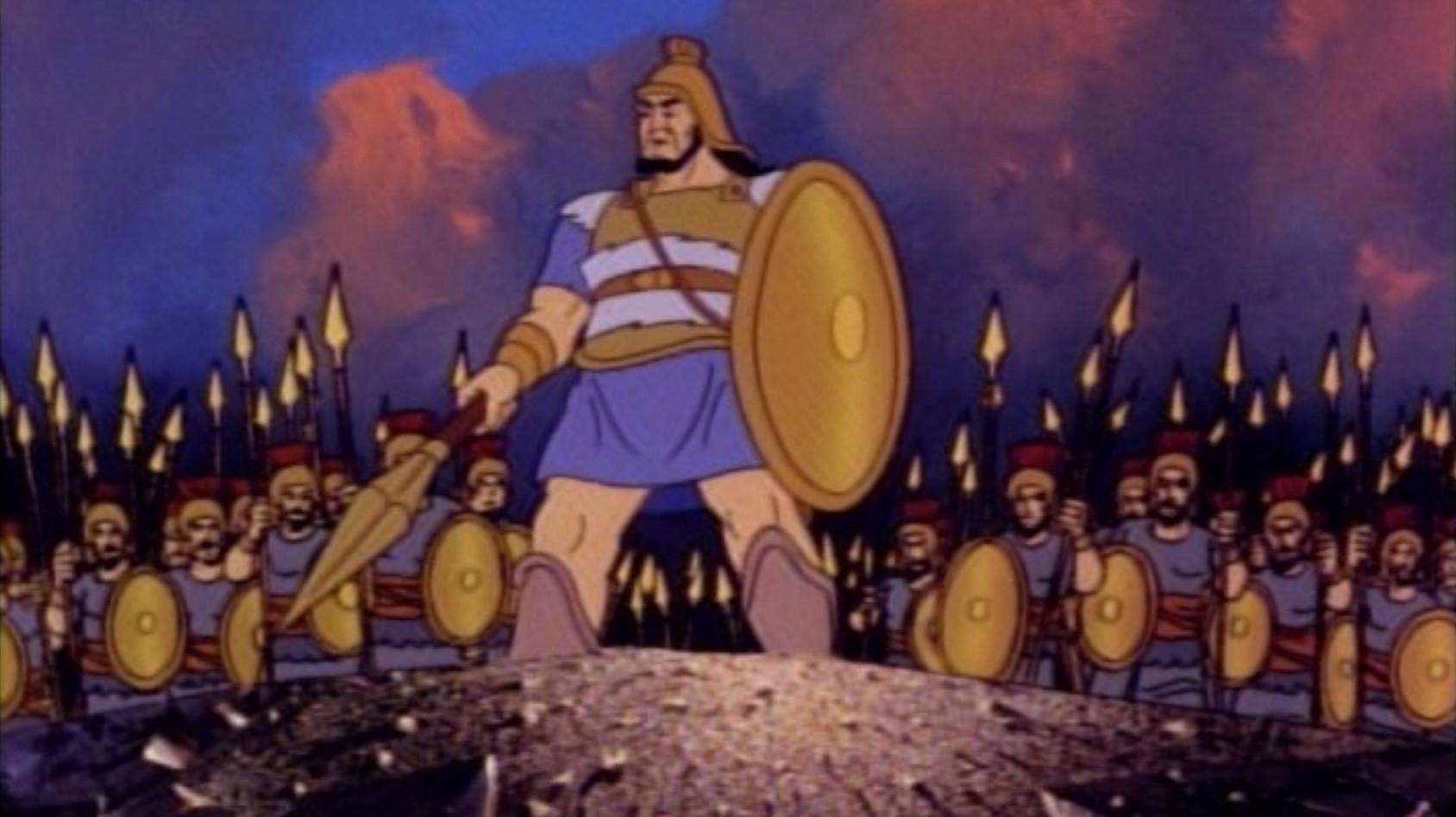 David and Goliath 1986 movie scene