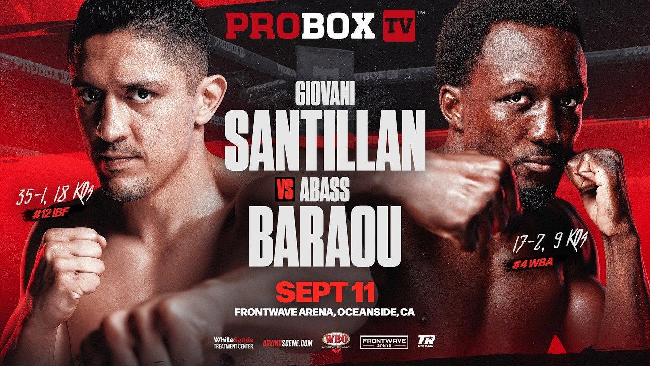 Giovani Santillan vs. Abass Baraou 2026 movie scene