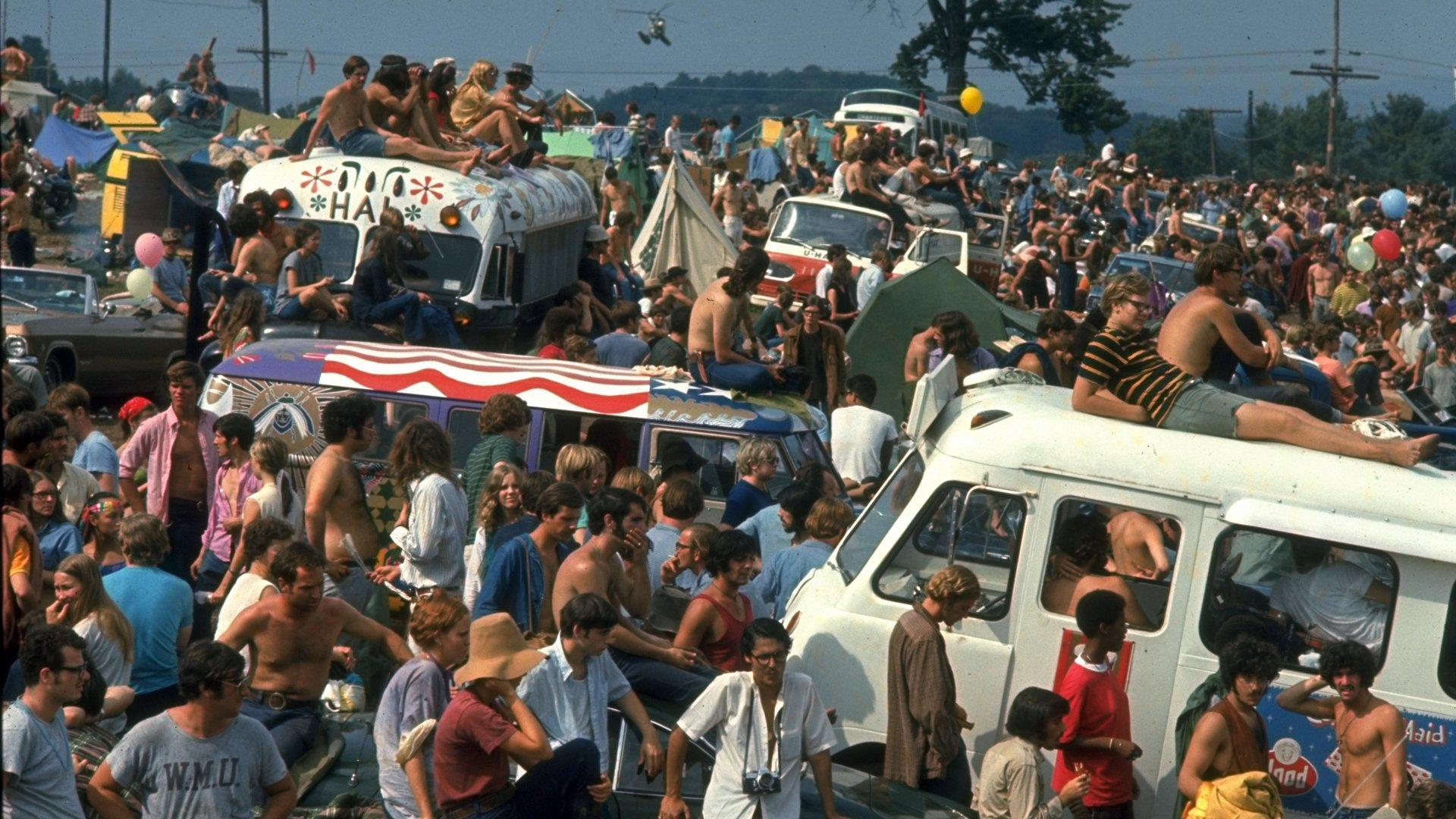 Woodstock 1970 movie scene