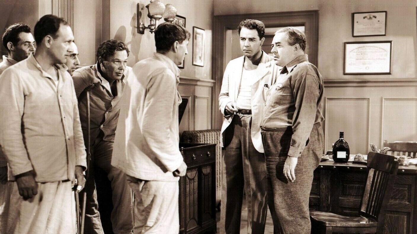 Those High Grey Walls 1939 movie scene