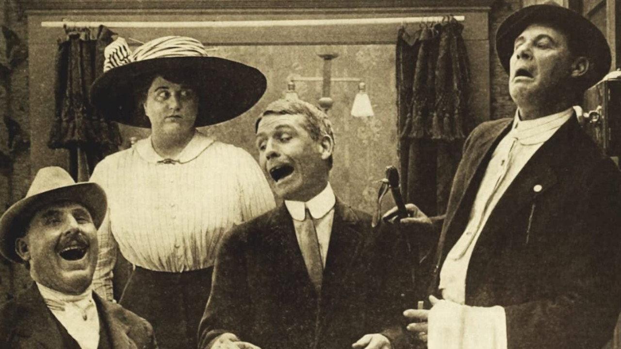 Hubby's Scheme 1911 movie scene