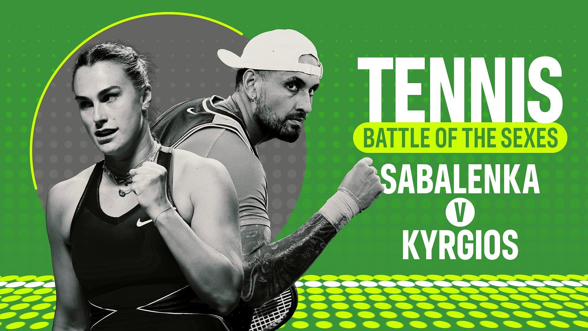 Battle of the Sexes - Sabalenka v Kyrgios 2025 movie scene
