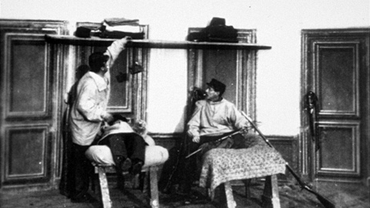 Une farce à la chambrée 1897 movie scene