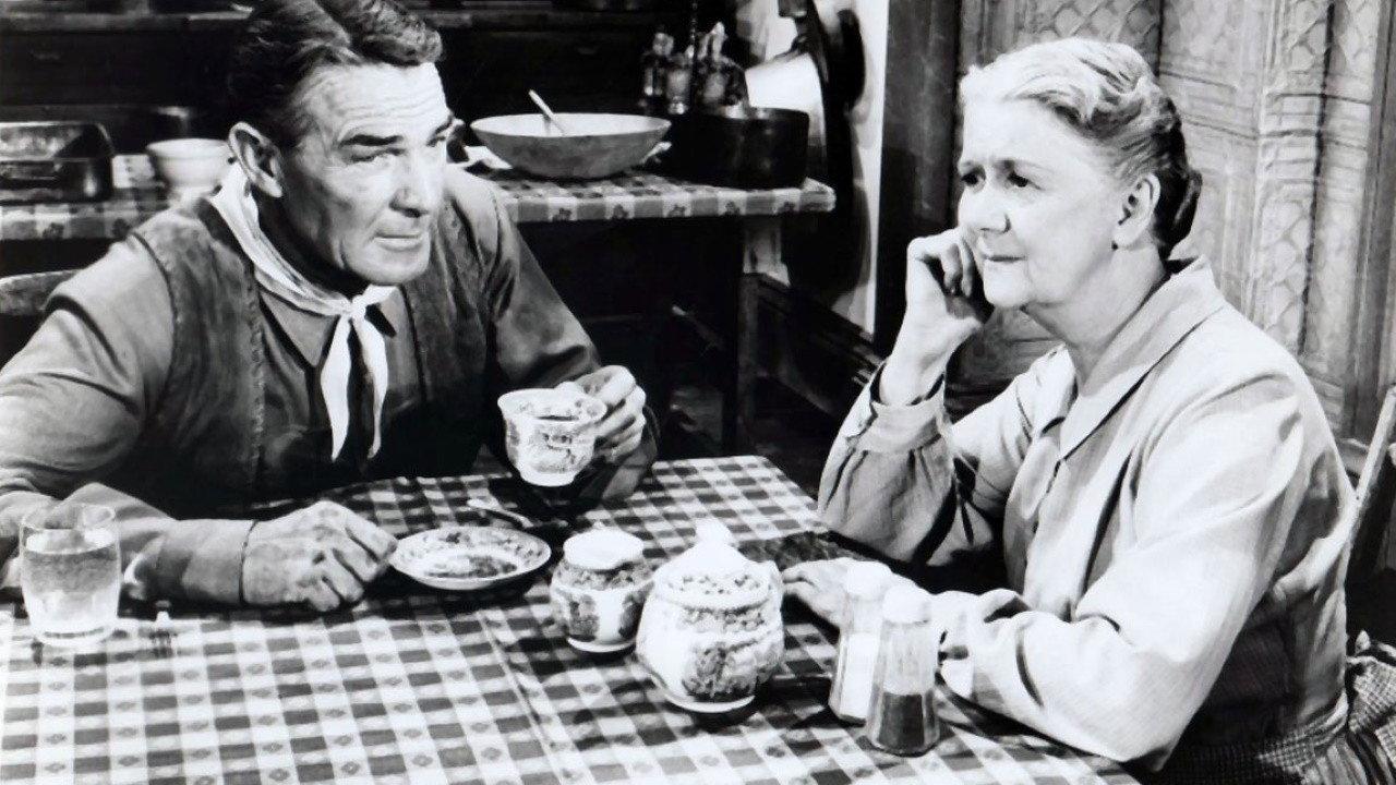 A Lawless Street 1955 movie scene