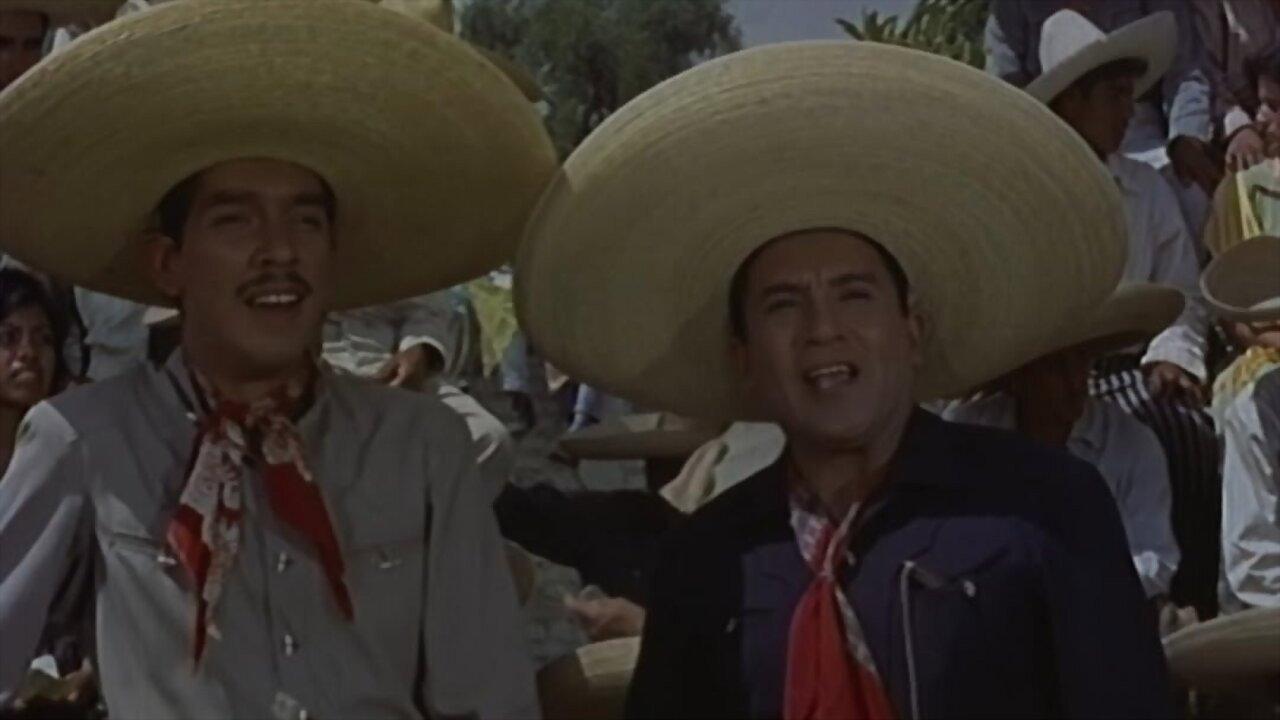Dos gallos y dos gallinas 1963 movie scene