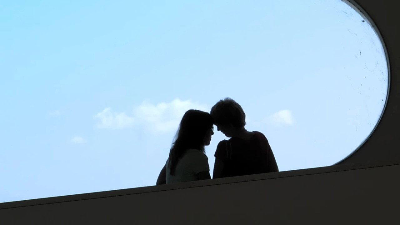 Two Girls Descending the Stairs 2016 movie scene