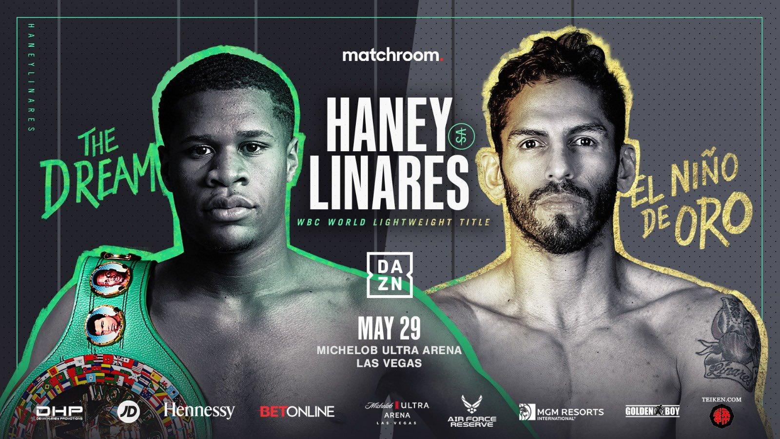 Devin Haney vs. Jorge Linares 2021 movie scene