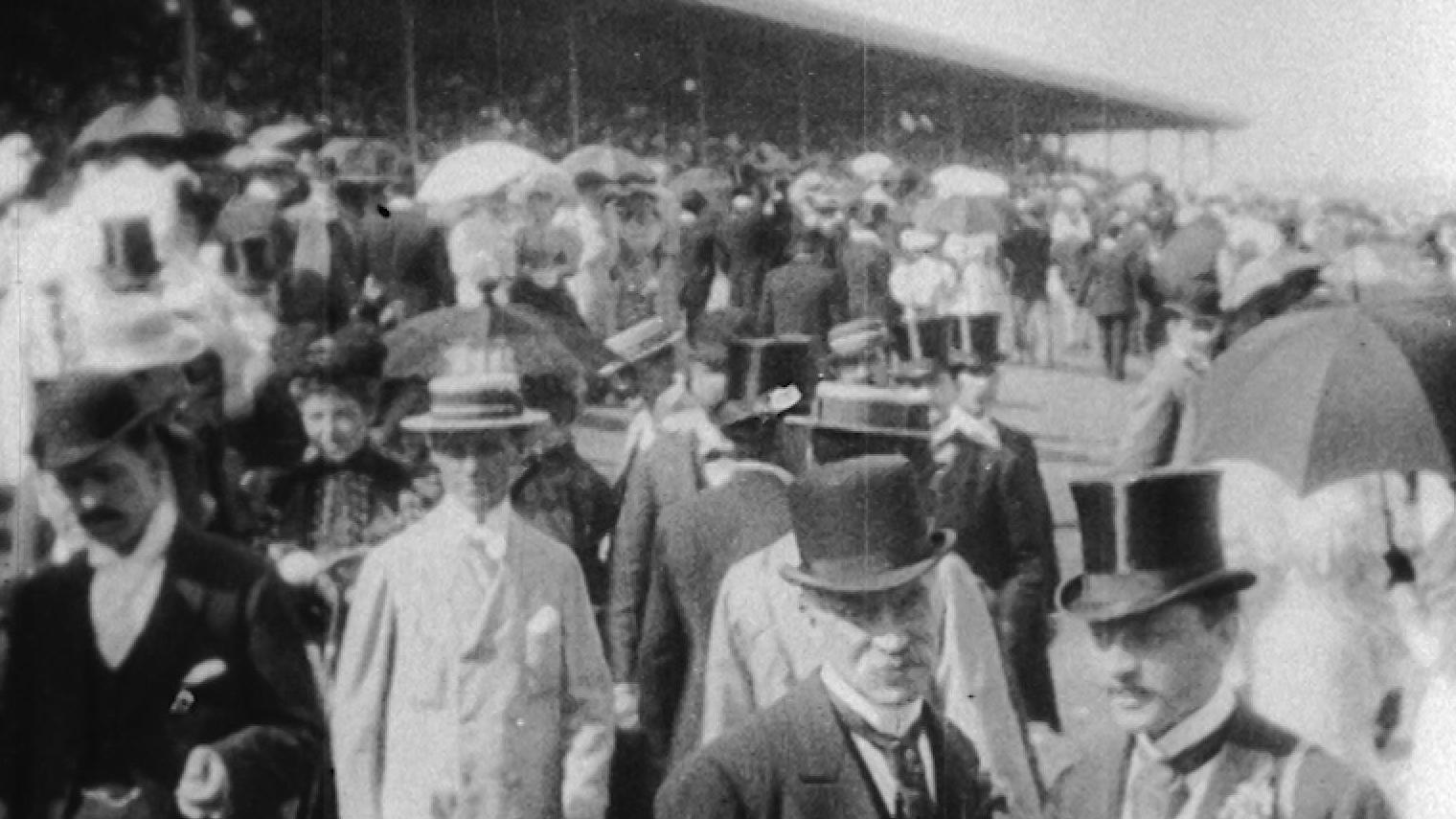The Melbourne Cup 1896 movie scene