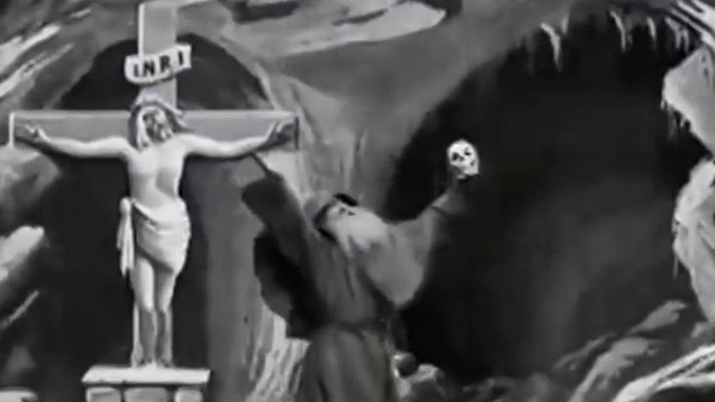 The Temptation of St. Anthony 1898 movie scene