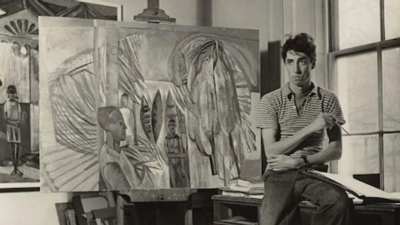 Mark Gatiss on John Minton: The Lost Man of British Art 2018 movie scene