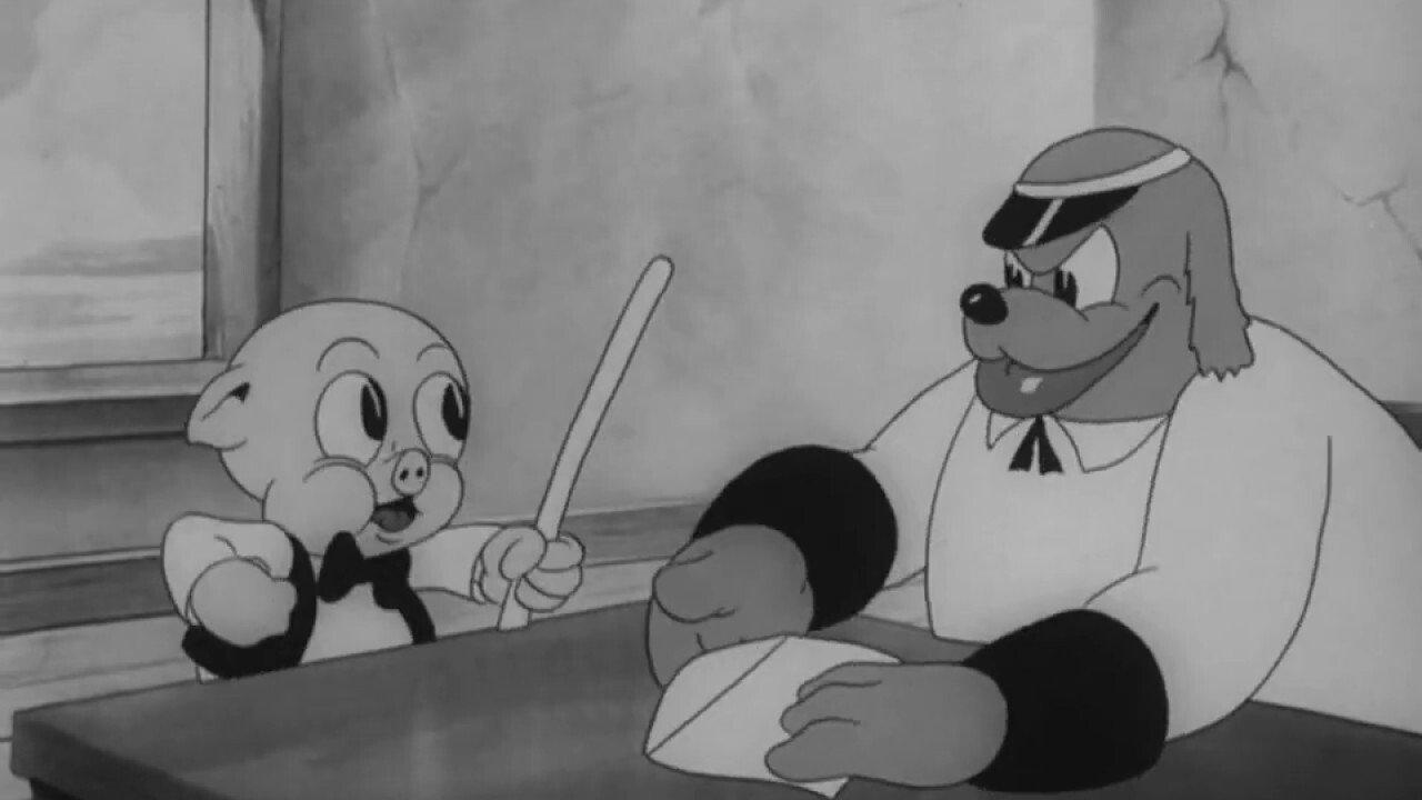 Porky's Phoney Express 1938 movie scene