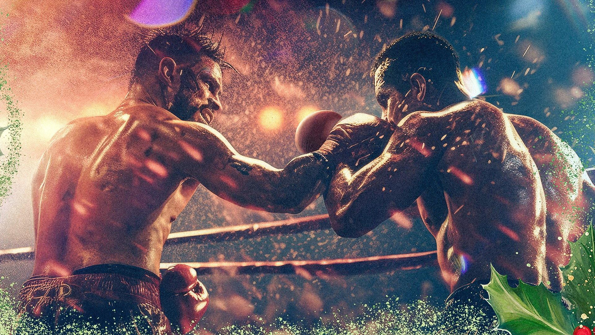 A Christmas Fight 2025 movie scene