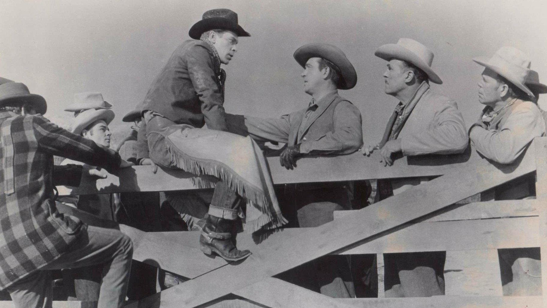 The Road to Denver 1955 movie scene
