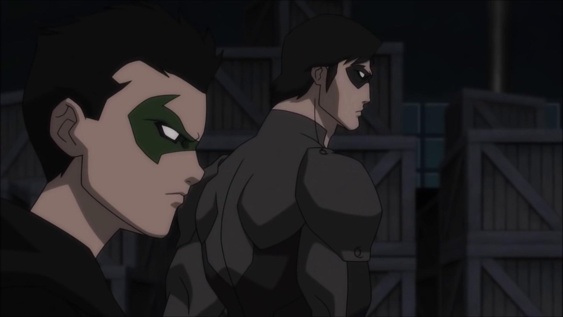 Nightwing and Robin 2015 movie scene