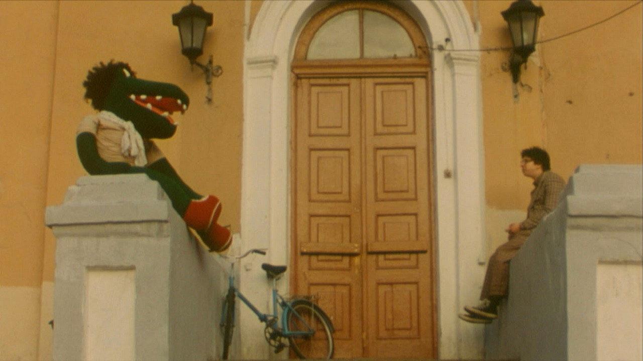 Trumpeter and Puppet 2011 movie scene