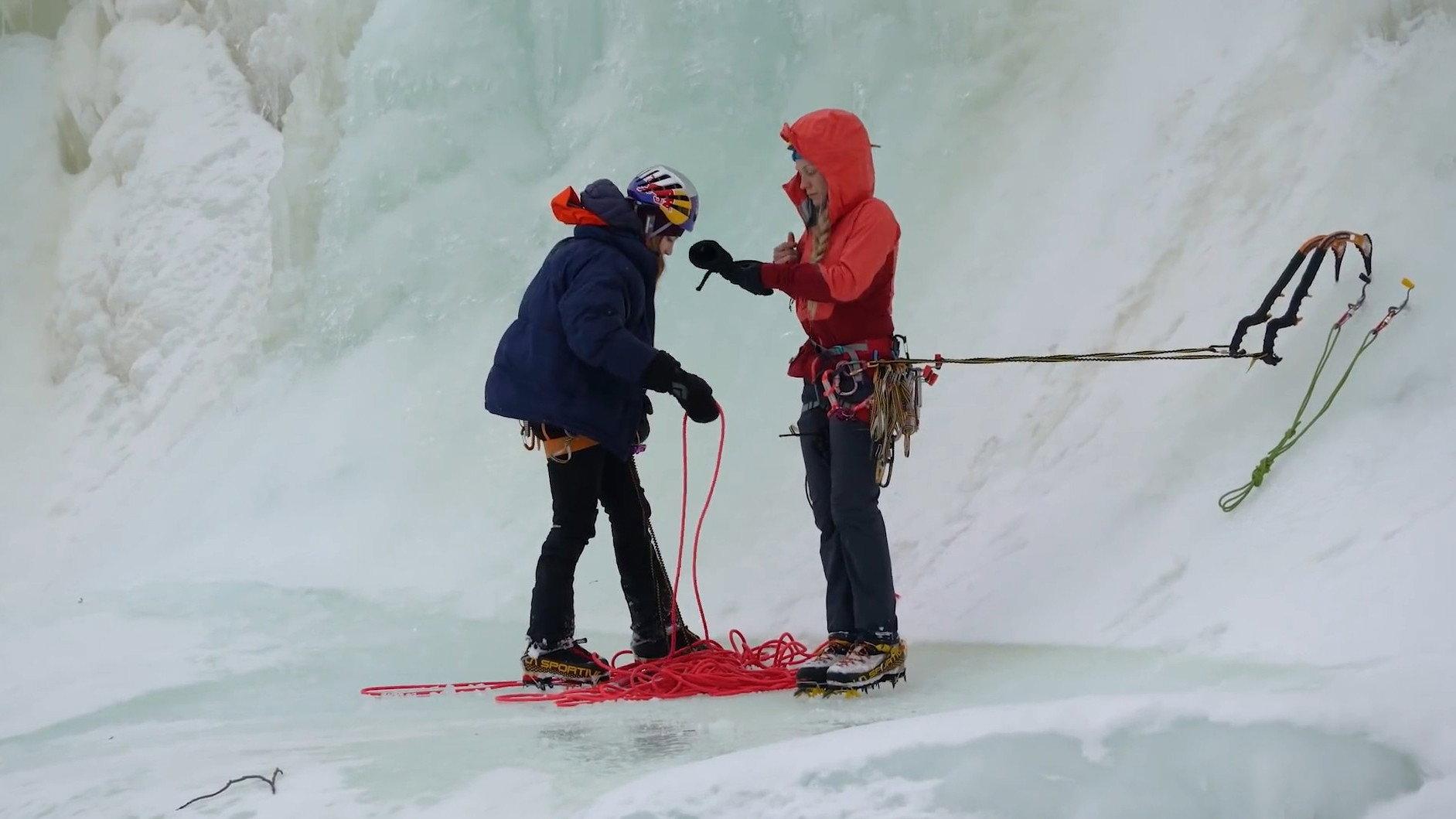Superior Ice Climbing 2018 movie scene