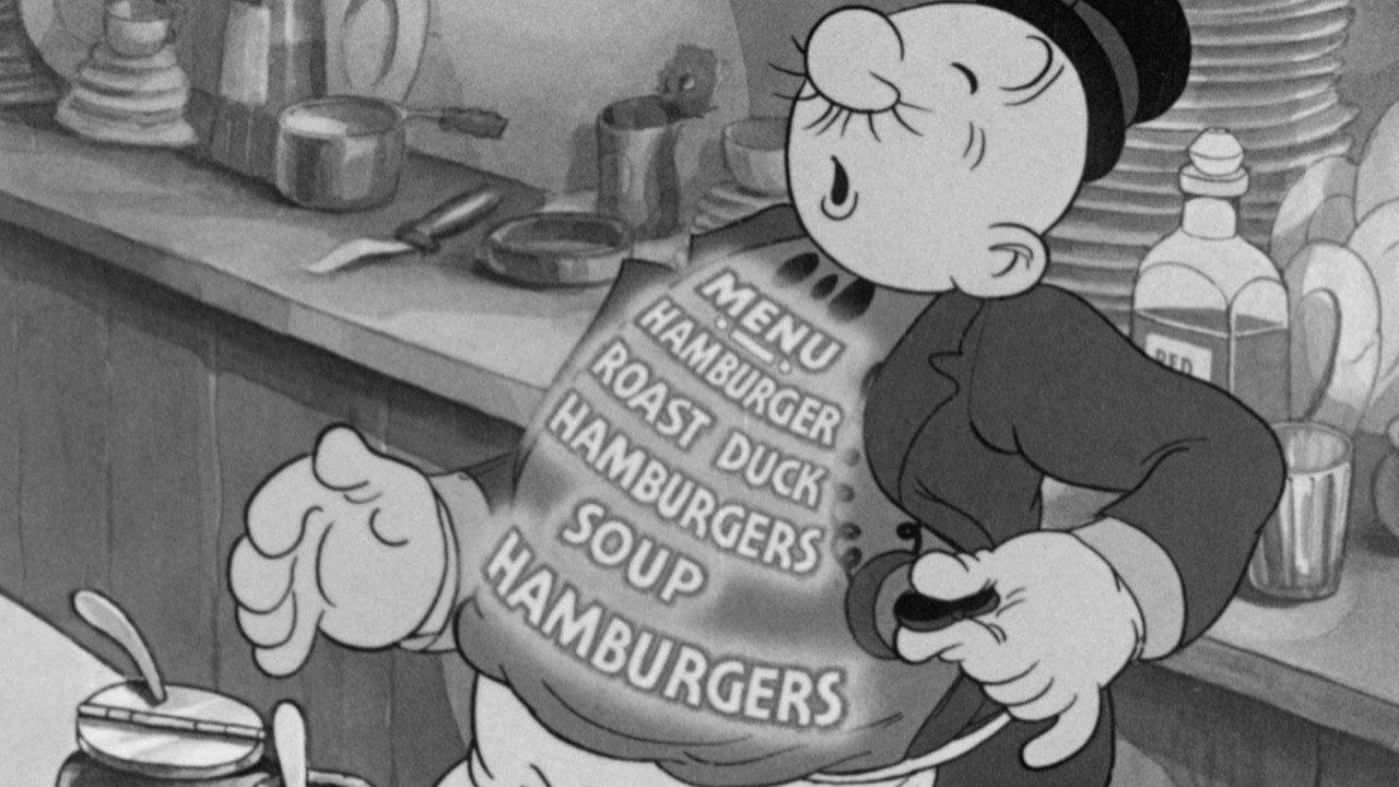 What -- No Spinach? 1936 movie scene